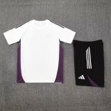25/26 Manchester United  White With Purple 1:1 Quality Training Jersey（A-Set）