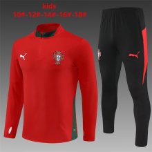 25/26  Portugal Red Kids 1:1 Quality Training Jersey