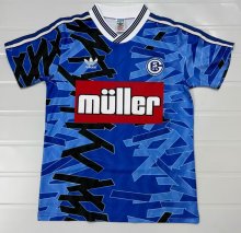 1993/1994 FC Schalke 04 Home Fans Retro 1:1 Quality Soccer Jersey