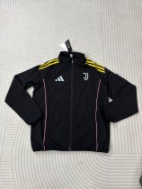25/26 Juventus Black Windbreaker 25/26 Juventus Black Windbreaker