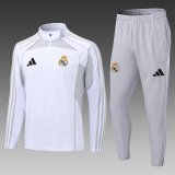 25/26 Real Madrid  White  Gray  1:1 Quality Training Jersey