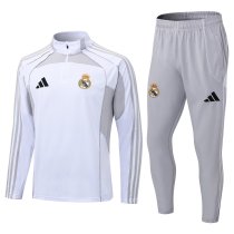25/26 Real Madrid  White  Gray  1:1 Quality Training Jersey