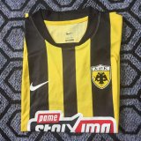 25/26 AEK Athens Home Fans 1:1 Quality  Soccer Jersey