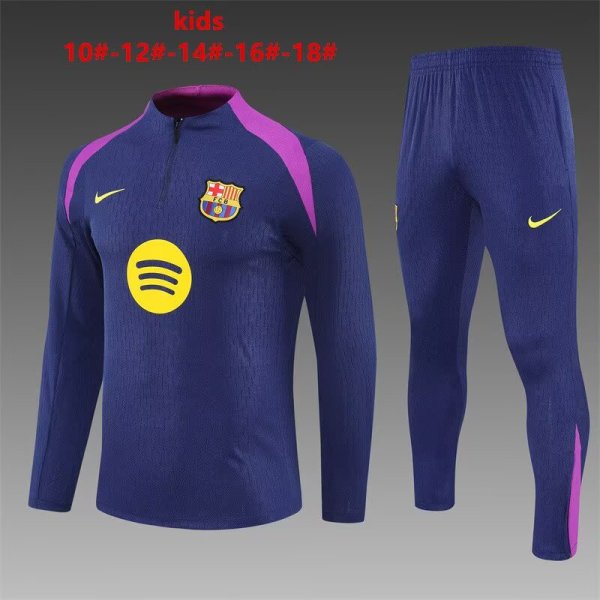 25/26  Barcelona Kids Royal Blue Player 1:1 Quality Training Jersey