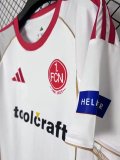 25/26 FC Nürnberg  Away Fans 1:1 Quality Soccer Jersey