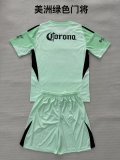 25/26  America Goalkeeper  Green Kids 1:1 Quality Soccer Jersey