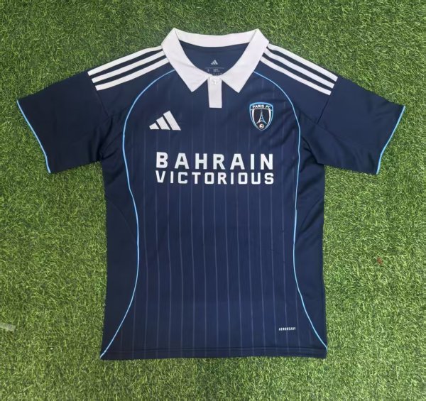 25/26 Paris FC Home Fans 1:1 Quality Soccer Jersey（巴黎FC）