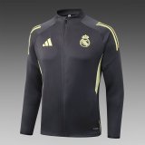 25/26 Real Madrid  Dark Gray Jacket Tracksuit 1:1 Quality