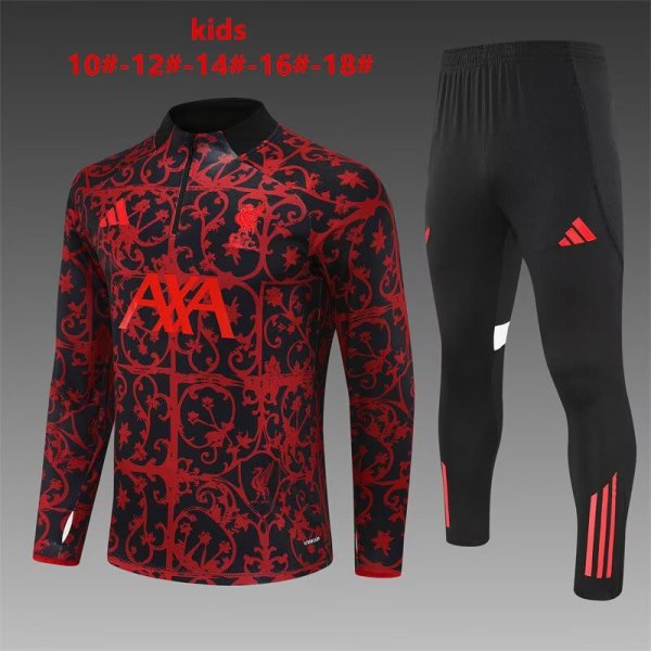 25/26  Liverpool Kids Red  1:1 Quality Training Jersey