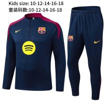 25/26  Barcelona Kids  Royal Blue  1:1 Quality Training Jersey