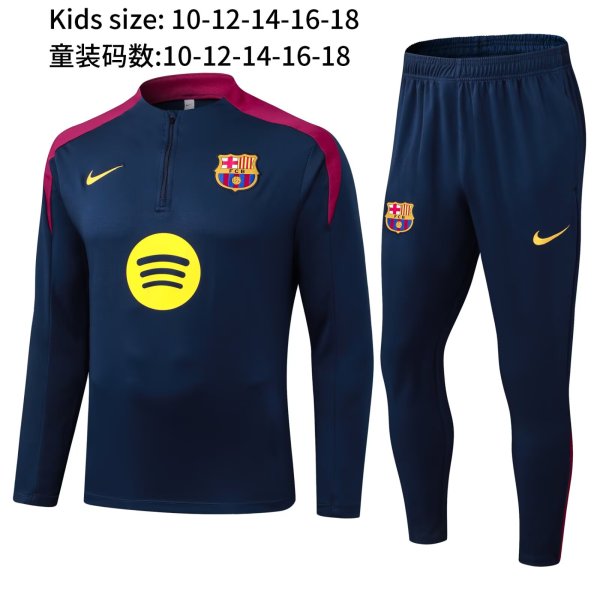 25/26  Barcelona Kids  Royal Blue  1:1 Quality Training Jersey
