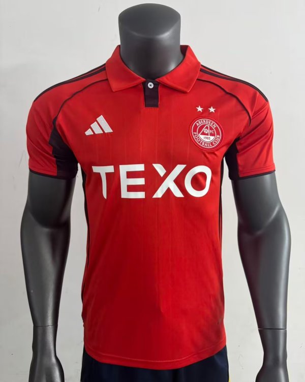 25/26 Aberdeen Home  Red Fans 1:1 Quality Soccer Jersey