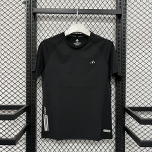 25/26 Adidas T shirt Black 1:1 Quality  Soccer Jersey