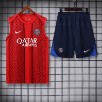 25/26 PSG Paris Red 1:1 Quality Training Vest（A-Set）