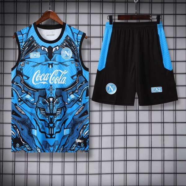 25/26 Napoli  Blue  1:1 Quality Training Vest（A-Set）
