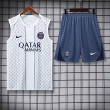 25/26 PSG Paris White 1:1 Quality Training Vest（A-Set）