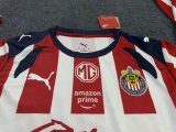 25/26 Chivas Home Fans Long sleeve1:1 Quality Soccer Jersey