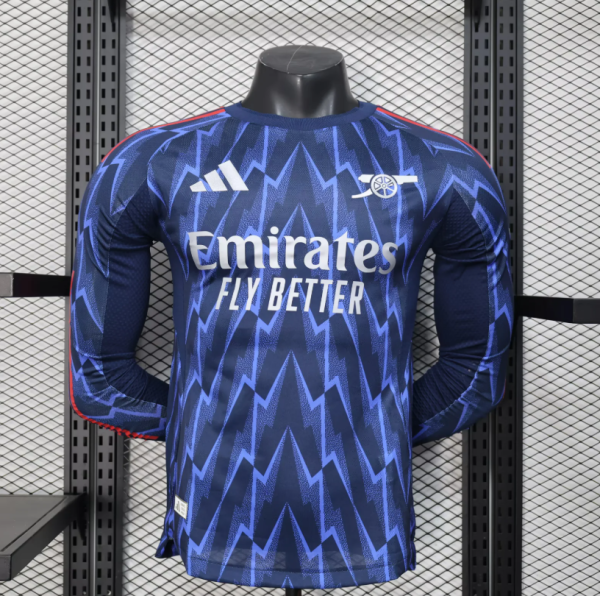 25/26 Arsenal Away Long Sleeve Player 1:1 Quality Soccer Jersey