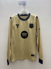 25/26 Barcelona  Away Long Sleeved Fans 1:1 Quality Soccer Jersey