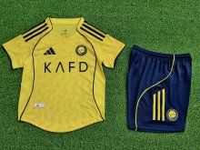 25/26 Al-Nassr FC Home Kids Kits Player 1:1 Quality Soccer Jersey