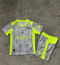 25/26 Manchester City Third Kids Kits 1:1 Quality Soccer Jersey