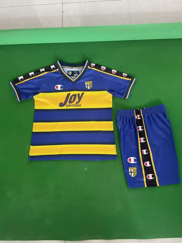 2001/2002 Parma Home Kids Kits Retro 1:1 Quality Soccer Jersey