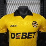 25/26 Wolves Home Yellow Player 1:1 Quality Soccer Jersey