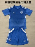 25/26 Leeds United Goalkeeper Kids Kits 1:1 Quality Soccer Jersey