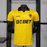 25/26 Wolves Home Yellow Player 1:1 Quality Soccer Jersey