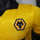 25/26 Wolves Home Yellow Player 1:1 Quality Soccer Jersey