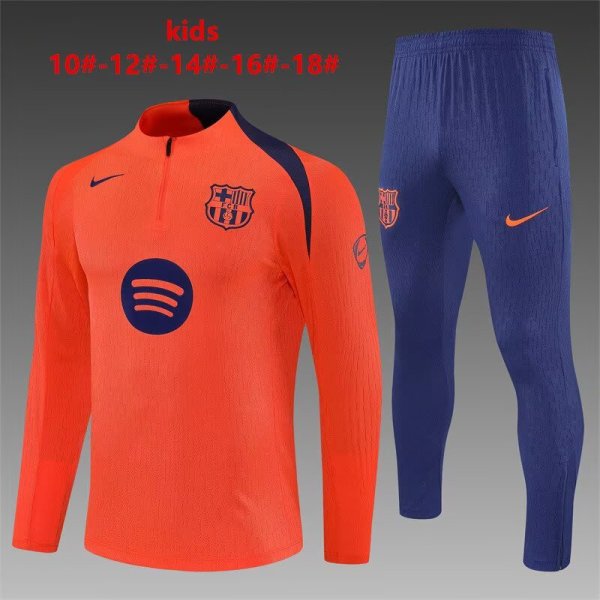 25/26  Barcelona Kids Orange Player 1:1 Quality Training Jersey