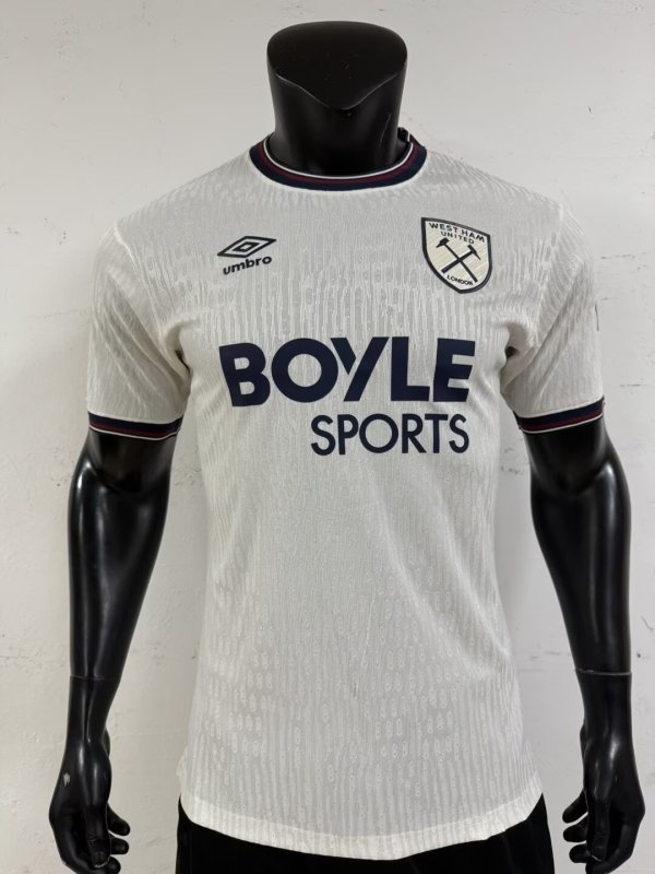 25/26 West Ham Away Player 1:1 Quality Soccer Jersey