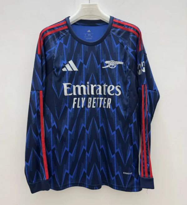 25/26 Arsenal Away Long Sleeve Fans 1:1 Quality Soccer Jersey