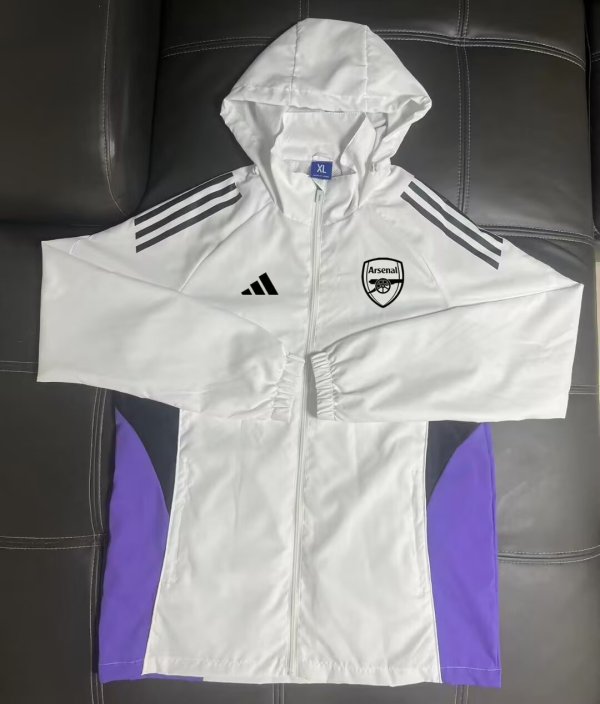 25/26 Arsenal  White  Windbreaker