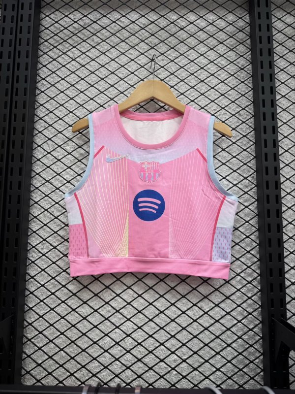 25/26  Barcelona  Women Vest   Fans 1:1 Quality Soccer Jersey