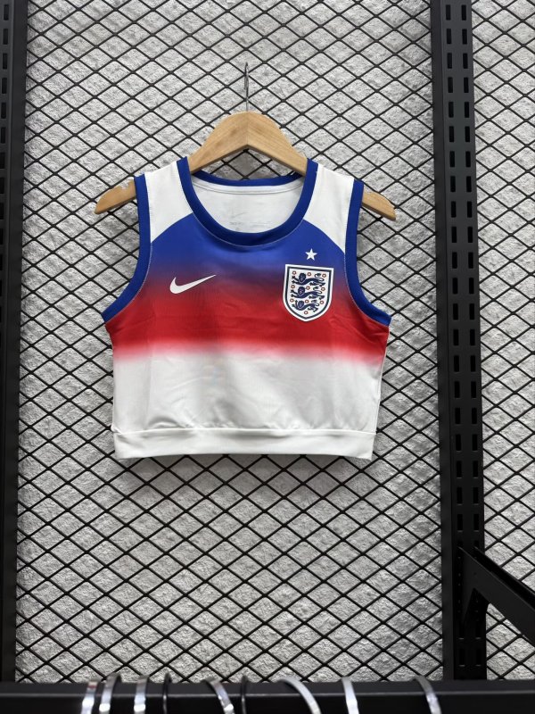25/26  England Women Vest  Fans 1:1 Quality Soccer Jersey