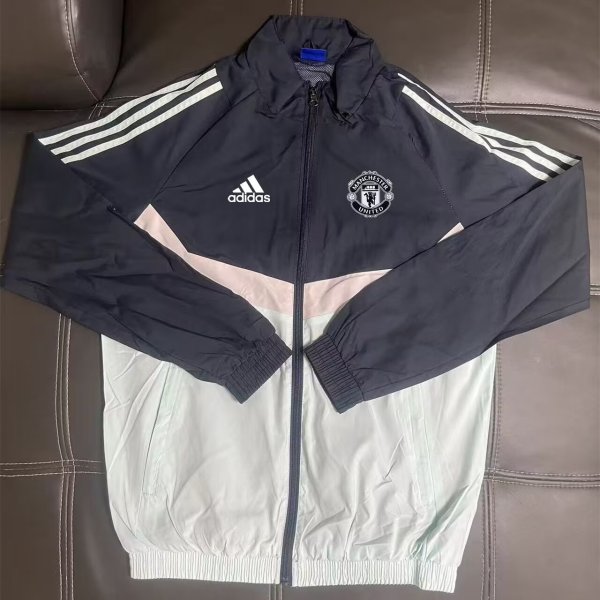 25/26  Manchester United  White Black  Windbreaker