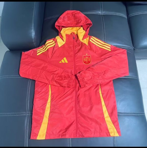 25/26 Spain Red  Windbreaker