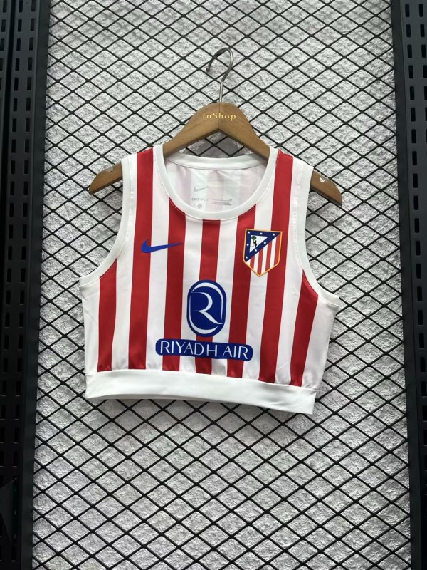 25/26 Atletico Madrid  Women Vest   Fans 1:1 Quality Soccer Jersey
