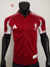 25/26 Liverpool Red Baseball Player 1:1 Quality Soccer Jersey