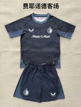 25/26 Feyenoord Rotterdam Away Kids Kits 1:1 Quality Soccer Jersey