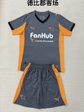 25/26 Derby County  Away Kids Kits 1:1 Quality Soccer Jersey