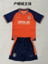 25/26 Luton Town Home Kids  Kits 1:1 Quality Soccer Jersey