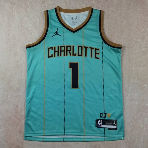 2025 Charlotte Hornets  Green #1 BALL  1:1 Quality NBA Jersey