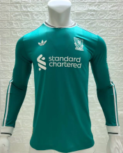 25/26 Liverpool Third Green Player Long sleeve 1:1 Quality Soccer Jersey