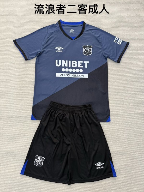 25/26 Rangers Third  Adult Kits 1:1  Quality  Soccer Jersey（成人套装）