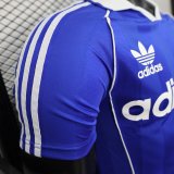 25/26 Adidas Clover Blue Player 1:1 Quality Soccer Jersey