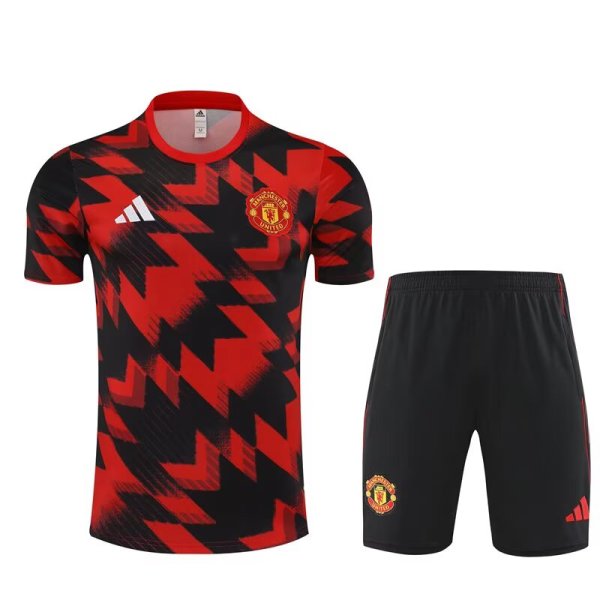 25/26 Manchester United Red  Black 1:1 Quality Training Jersey（A-Set）