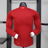 25/26   Liverpool Home Red  Long Sleeve Player 1:1 Quality Soccer Jersey