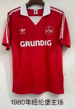 1980 FC Nürnberg Home Fans Retro 1:1 Quality Soccer Jersey